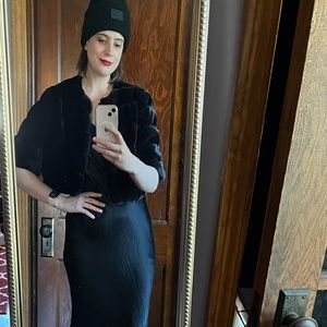 White House Black Market Faux Fur Jacket Shrug